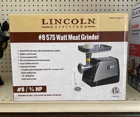 Features 2-In-1 Design - Band saw and meat grinder, this 2-in-1 is perfect for commercial use High Power Machine - 550 watts, 34 horsepower motor powers through the toughest meats. . Lincoln outfitter meat grinder reviews